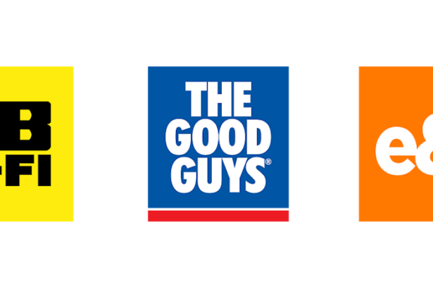 Brand logos: Jb hi-fi, The Good Guys, e&s